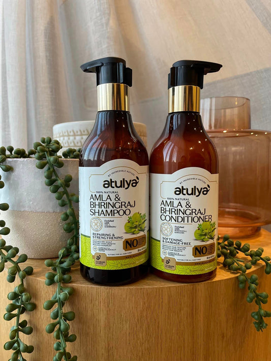 Transform Your Hair with Amla & Bhringraj Shampoo & Conditioner Combo!